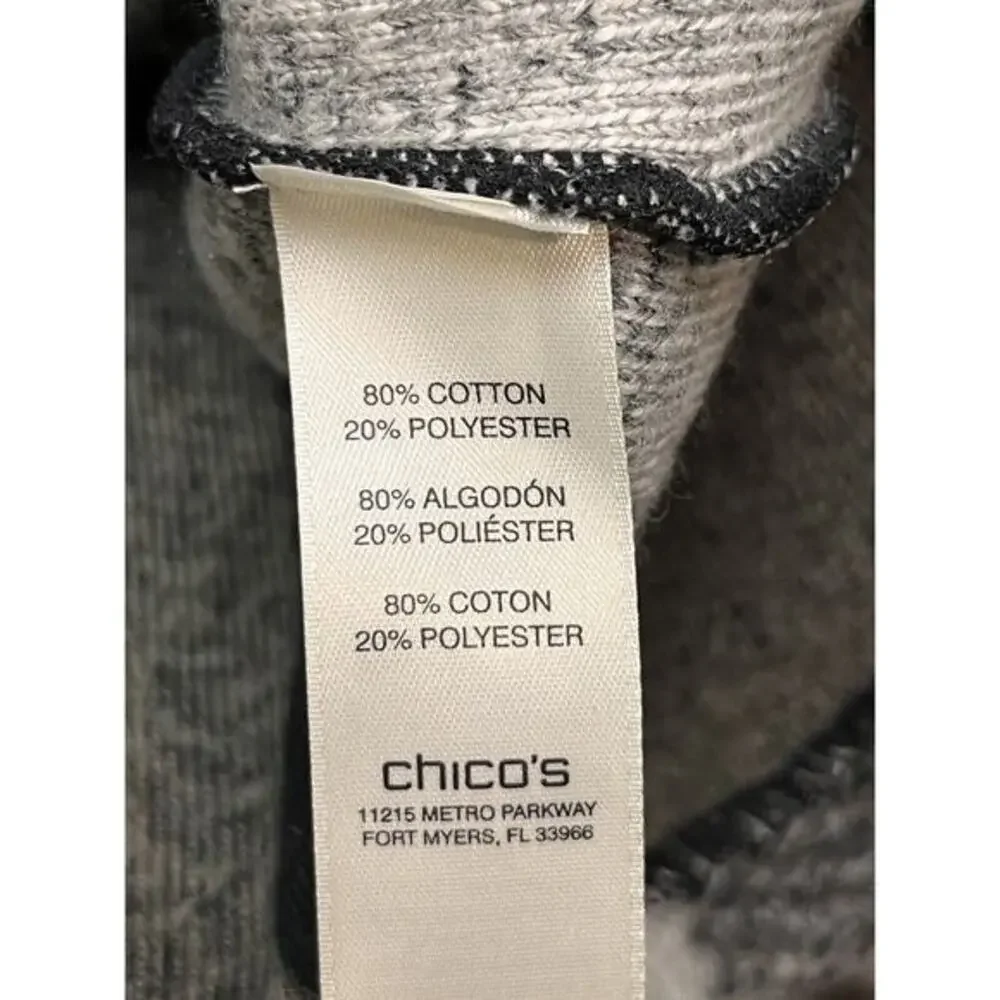 Chicos Patchwork Cardigan Womens‎ Small 0 Brown Tan soft Clasp Office Fall